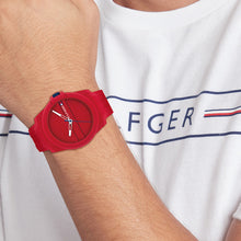 Load image into Gallery viewer, Tommy Hilfiger 1710598 Austin Red Silicone Watch