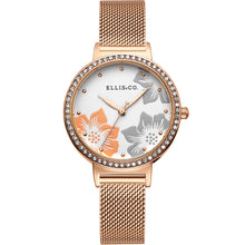 Load image into Gallery viewer, Ellis &amp; Co Safiya Rose Gold Tone Women&#39;s Watch