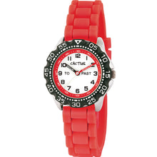Load image into Gallery viewer, Cactus CAC148M07 Red Time Teacher Kids Watch