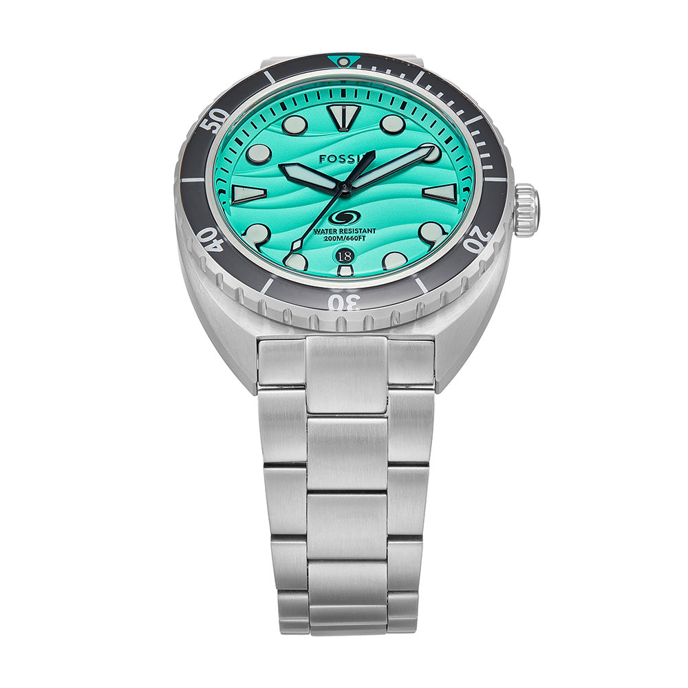 値下(新品)FOSSIL BREAKER FS6066ターコイズ 腕時計 (Fossil 値下(新品)FOSSIL BREAKER FS6066ターコイズ 腕時計 (Fossil