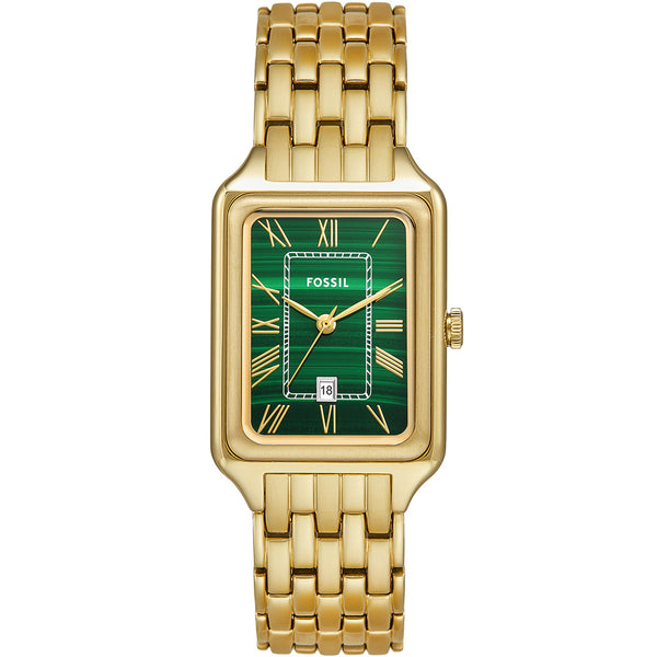 Fossil アナロググリーンダイヤル レディースウォッチ-ES5341ゴールド Amazon.co.jp: Fossil アナロググリーンダイヤル レディース