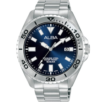 Alba AS9Q43X Stainless Steel Workman Watch