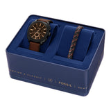 Fossil FS6102SET Machine + Woven Bracelet