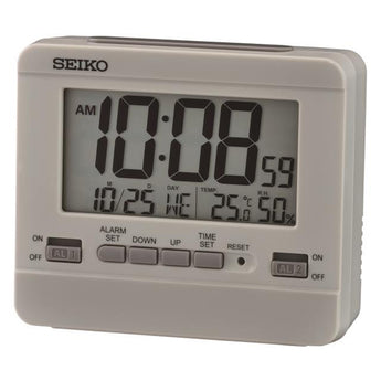 Seiko Dual Alarm Digital Clock QHL086-N