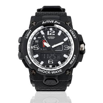 Active Pro 1545D Digital Black Silver Sports Watch