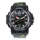 Active Pro 1545D Digital Camo Green Sports Watch