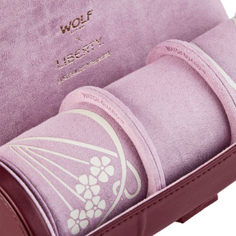 x Liberty Triple Watch Roll - Burgundy