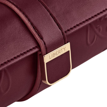 x Liberty Triple Watch Roll - Burgundy