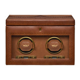 Brogue Double Watch Winder With Storage