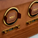 Brogue Double Watch Winder With Storage