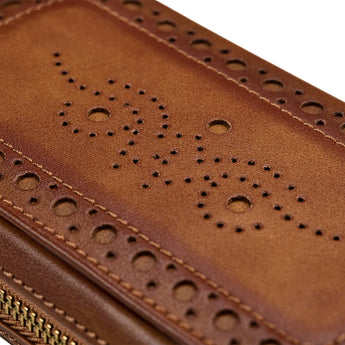 Brogue Double Watch Zip Pouch