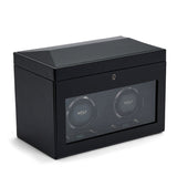 British Racing Double Watch Winder with Storage Black
