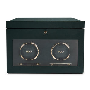 Brit Racing Green Double Watch Winder
