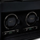 British Racing Triple Watch Winder with Storage Black