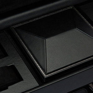 British Racing Triple Watch Winder with Storage Black