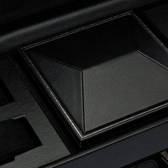 British Racing Triple Watch Winder with Storage Black