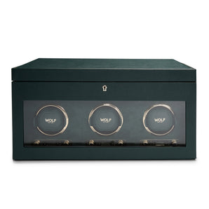 Brit Racing Green Triple Watch Winder