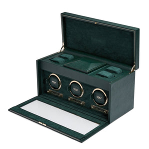 Brit Racing Green Triple Watch Winder