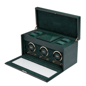 Brit Racing Green Triple Watch Winder
