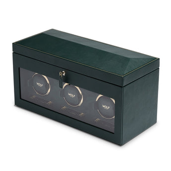 Brit Racing Green Triple Watch Winder