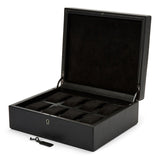 British Racing Black 8 Piece Watch Box Black