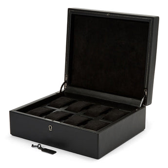 British Racing Black 8 Piece Watch Box Black