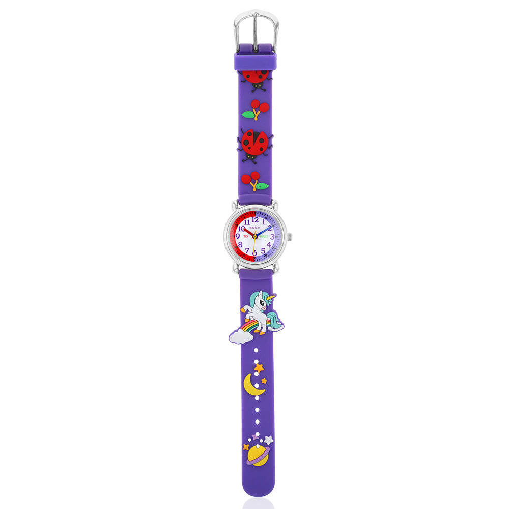 ECC Purple Beetles Strap Kids Watch