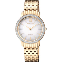 Load image into Gallery viewer, Citizen Eco-Drive EX1483-84A Stone Set Womens Watch