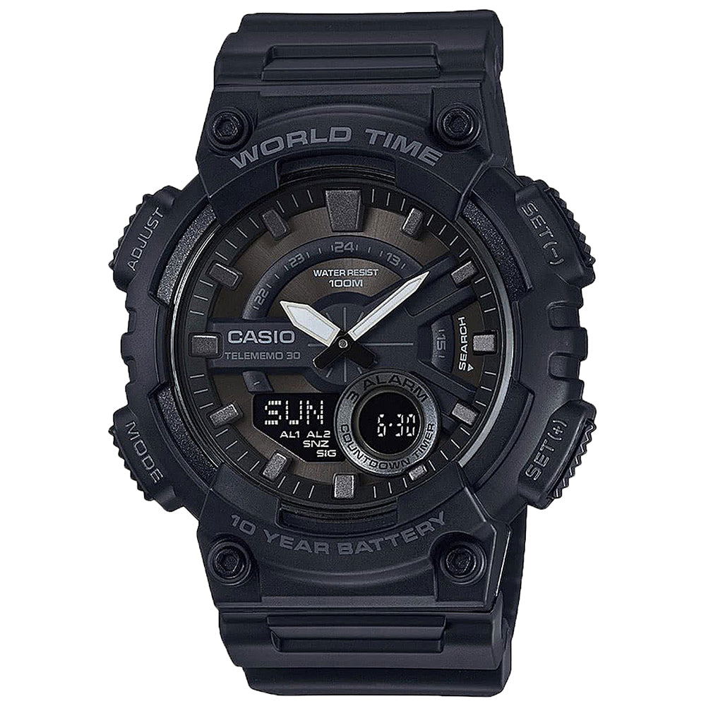 Casio AEQ110W1BV World Time Mens Watch – Watch Depot