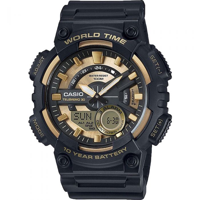 Casio AEQ110BW-9A World Time Mens Watch