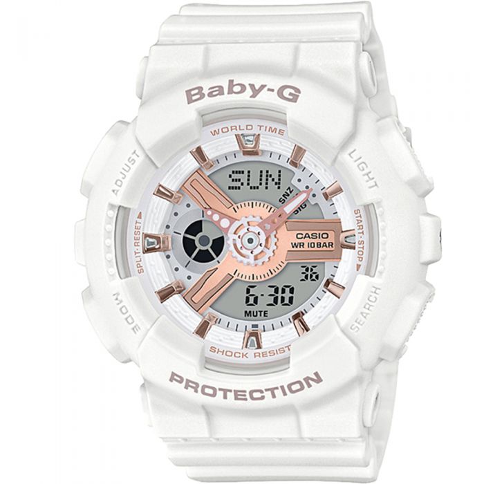 Baby-G  BA11OXRG-7A White Resin Watch