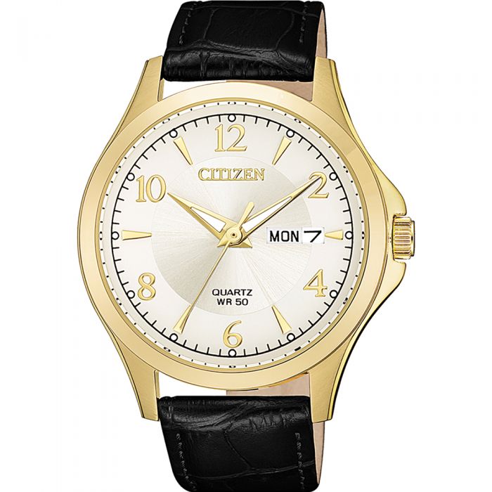 Citizen BF2003-25A Black Leather Mens Watch