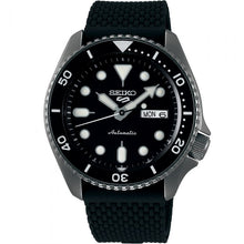 Load image into Gallery viewer, Seiko 5 SRPD65K-2 Automatic Black Silicone  Mens Watch