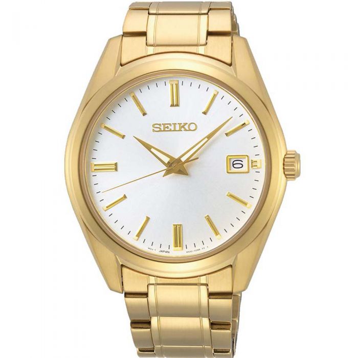 Seiko SUR314P Gold Plated Stainless Steel Mens Watch
