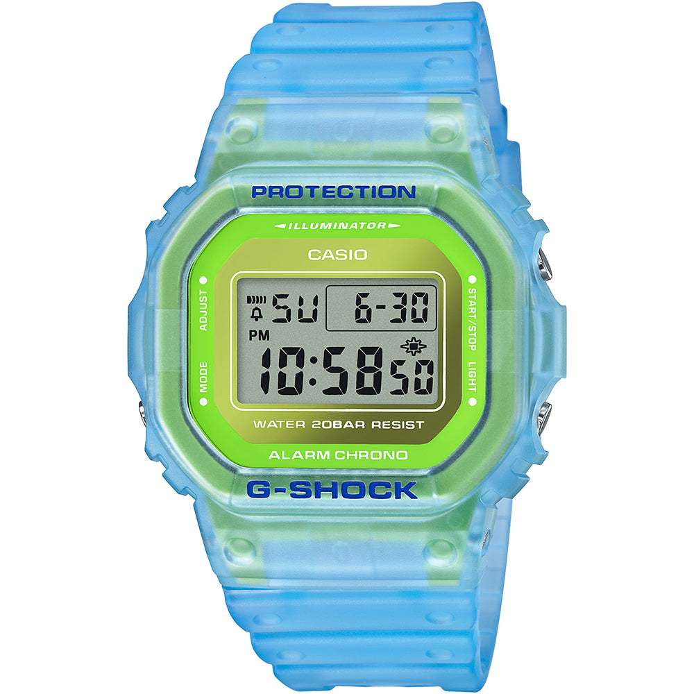 Casio G-Shock DW5600LS-2D Semi - Transparent Blue Green Watch
