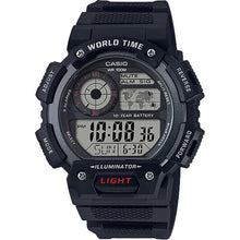 Load image into Gallery viewer, Casio AE1400WH-1A World Time Black Digital Mens Watch