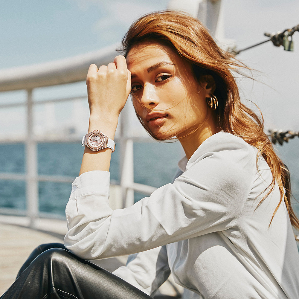 Women wearing g shock hotsell