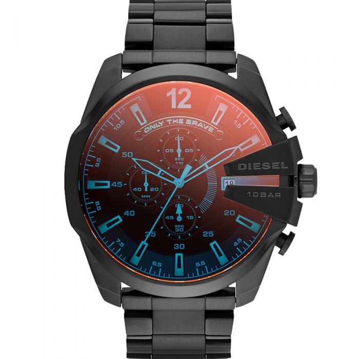 Diesel Mega Chief DZ4318 Chronograph Black Mens Watch – Watch Depot