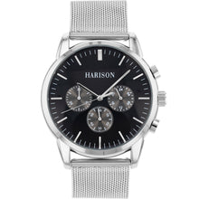 Load image into Gallery viewer, Harison Silver Tone Men&#39;s Watch   *Imitation Sub Dials*