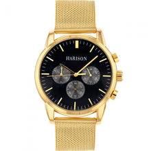 Load image into Gallery viewer, Harison Gold Tone Men&#39;s Watch  *Imitation Sub Dials*