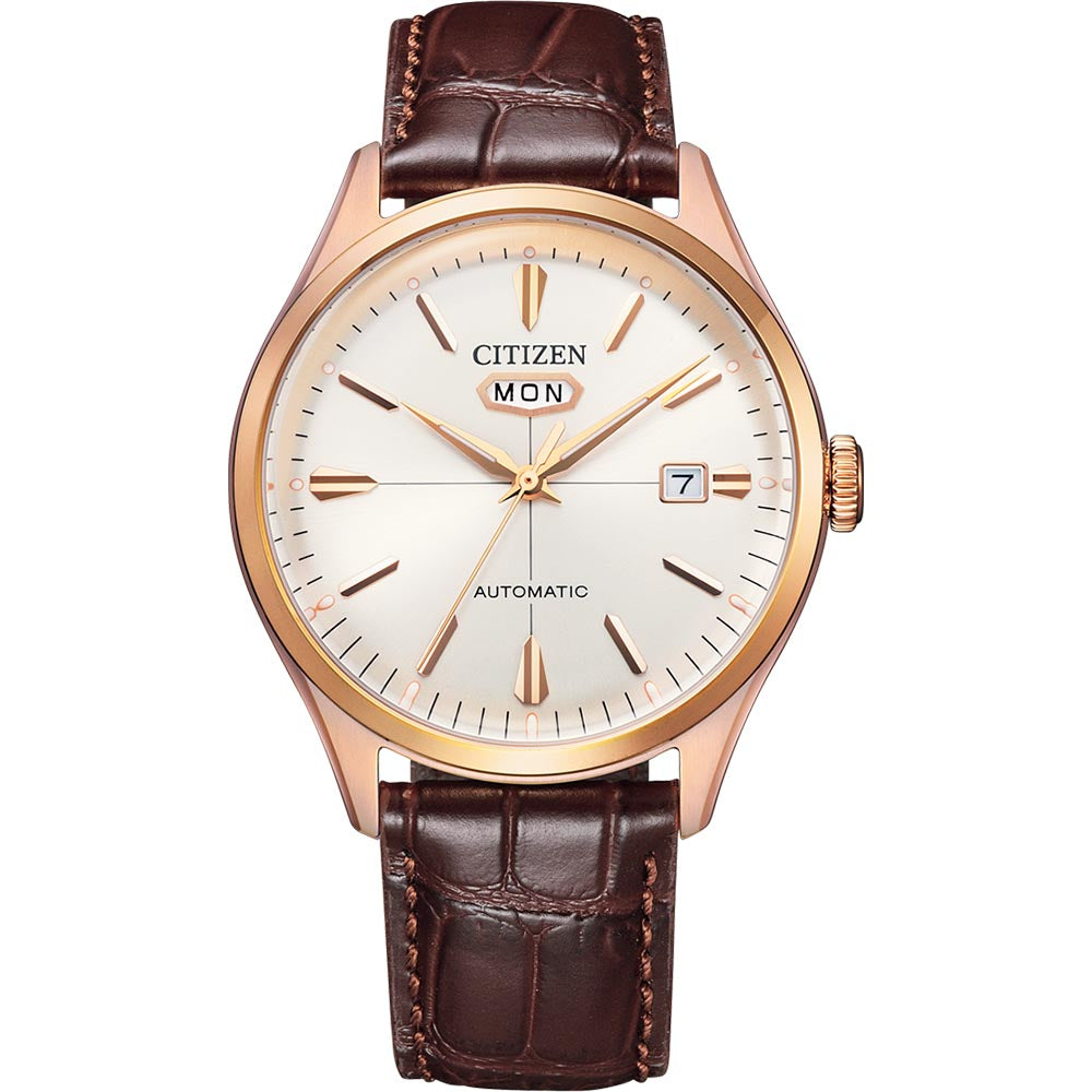 Citizen NH8393-05A Automatic Brown Leather Mens Watch