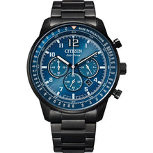 Load image into Gallery viewer, Citizen Eco Drive CA4505-80L Chronograph Black Stainless Steel