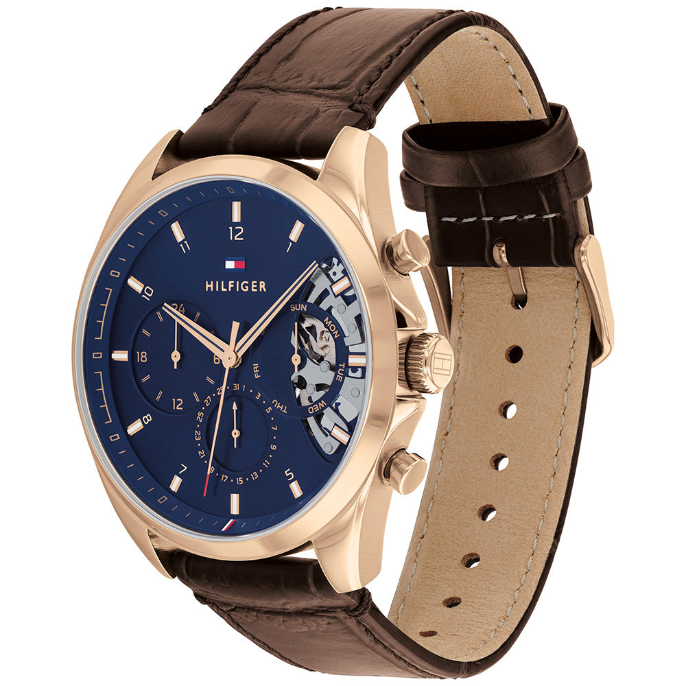 Tommy Hilfiger Baker 1710453 Multi Funct Brown Leather – Watch Depot