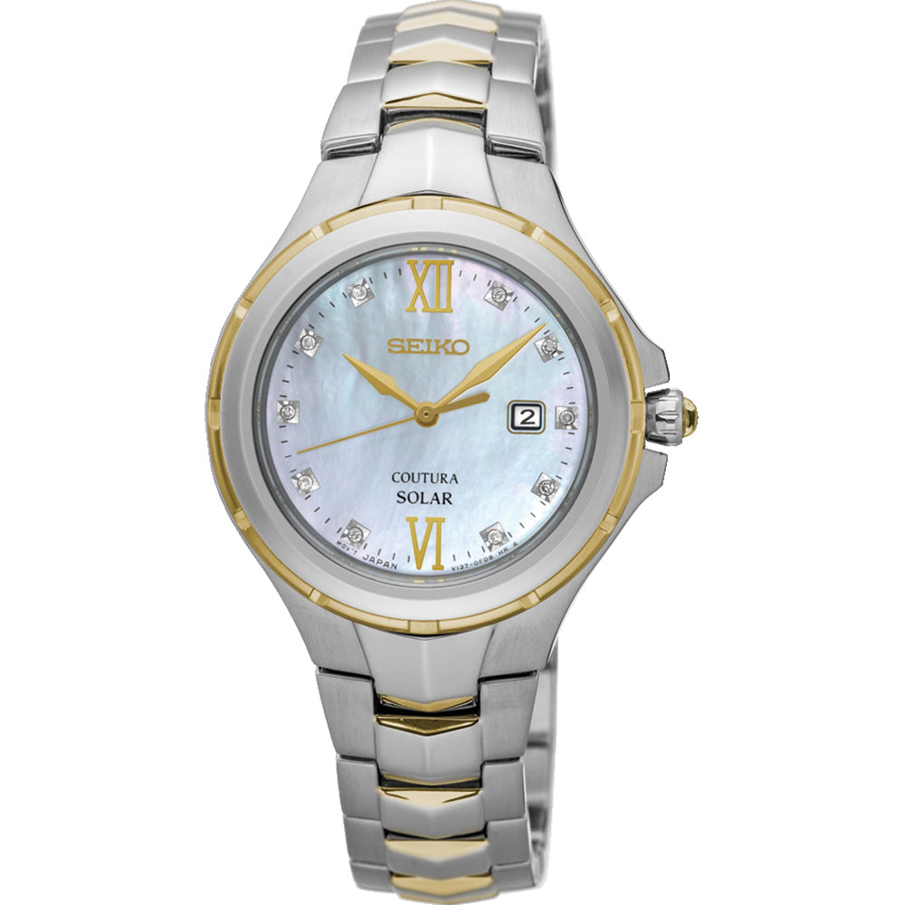 Seiko Coutura SUT308P Solar Diamond Set Watch