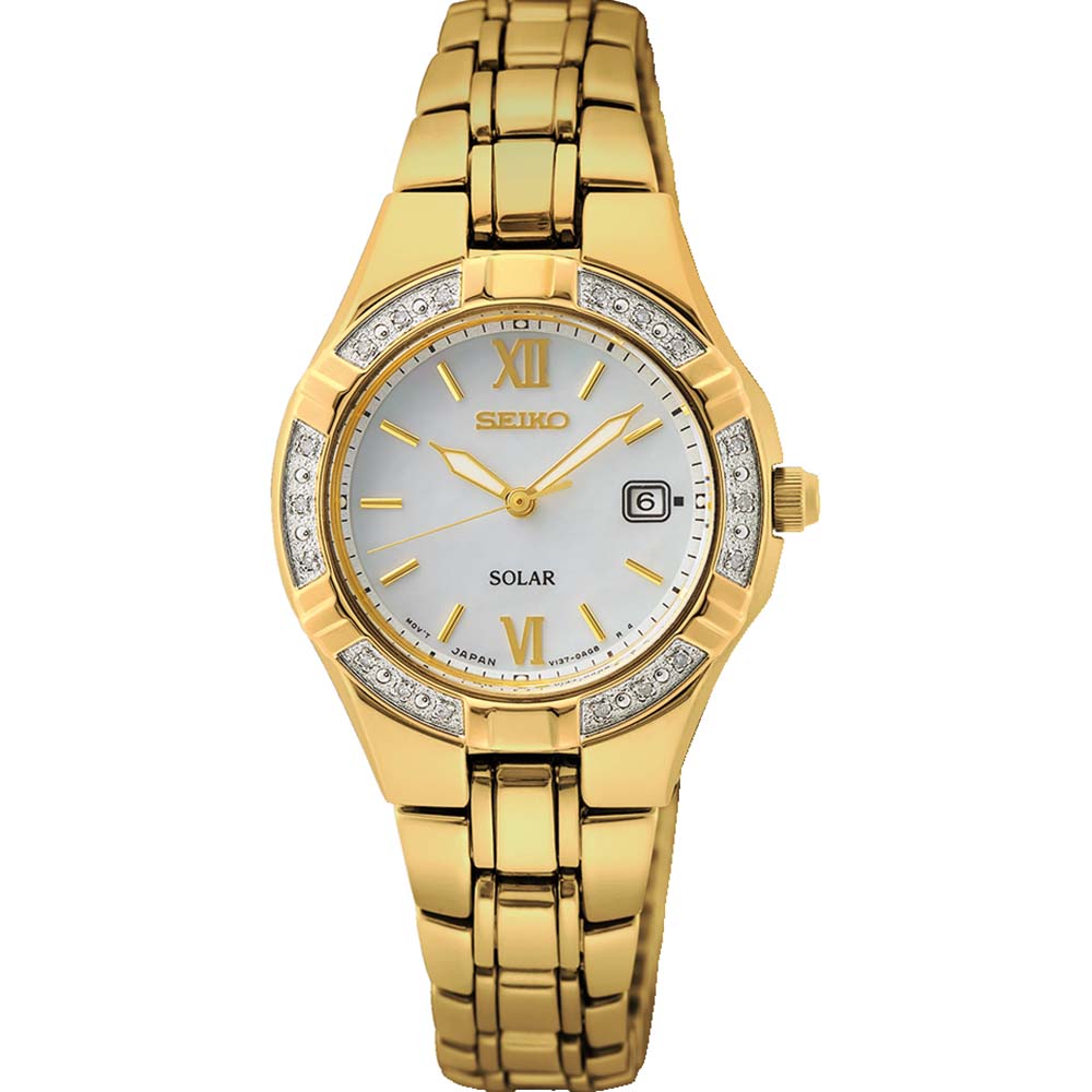 Seiko SUT428P Solar Diamond Set Watch Depot