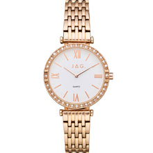 Load image into Gallery viewer, JAG J2504A Stone Set Rose Tone Womens Watch