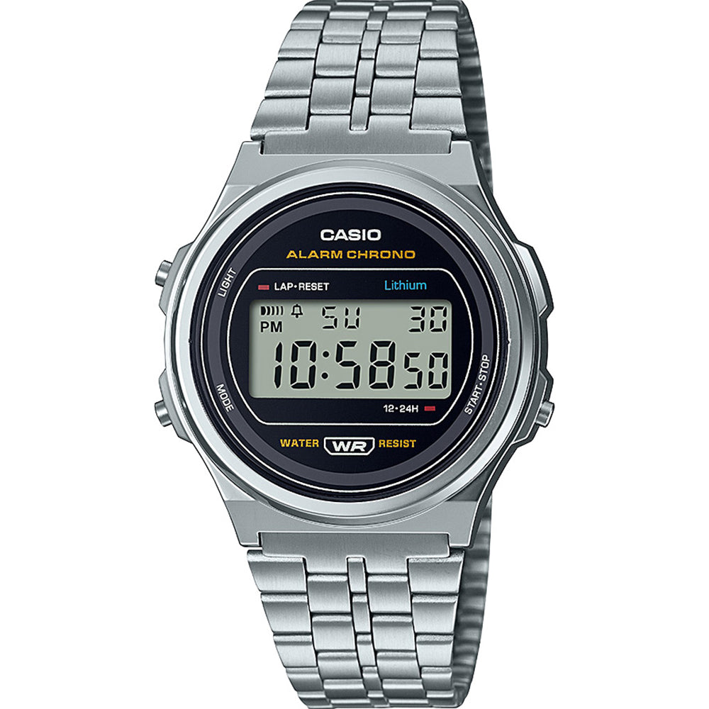 Casio Vintage A171WE-1A Stainless Steel Digital Watch