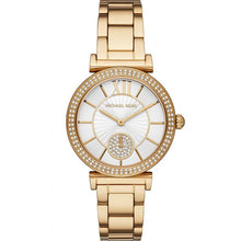 Load image into Gallery viewer, Michael Kors MK4615 Gold Tone Stone Set Womens Watch