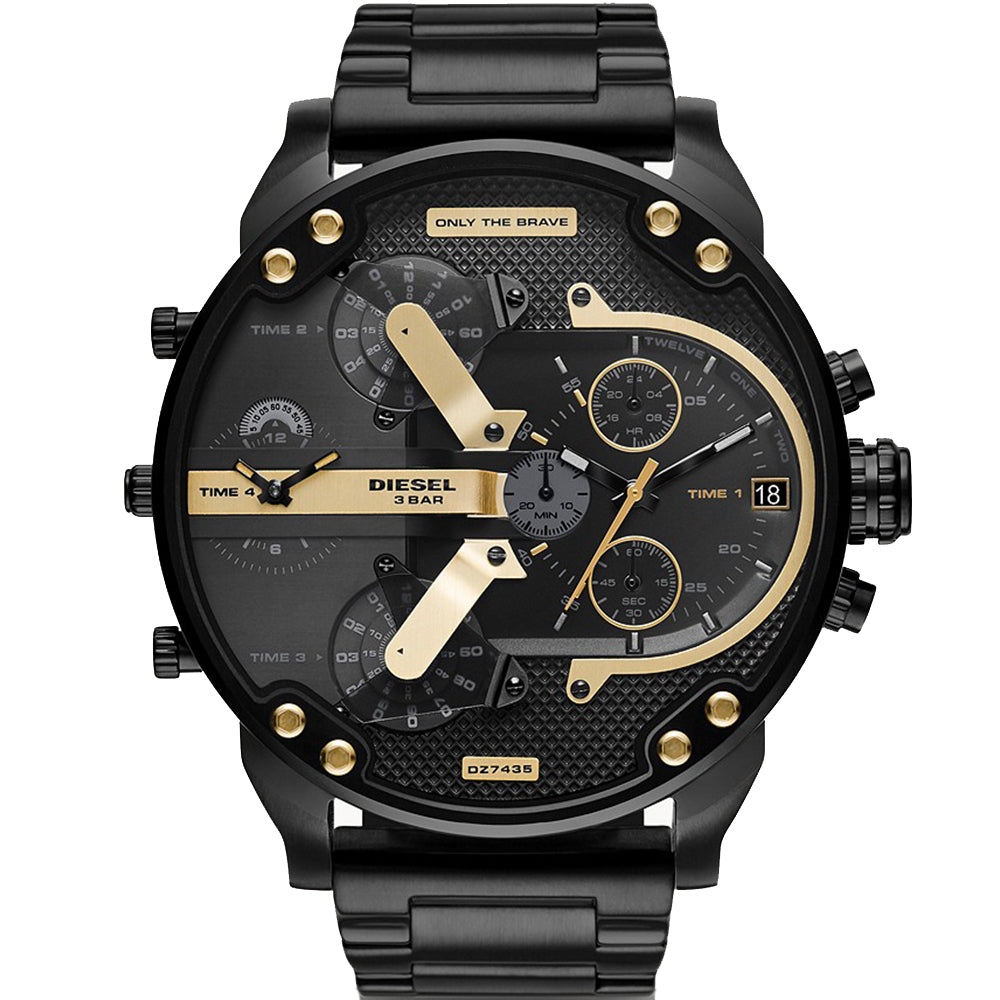 Diesel Mr DADDY 2.0 Black Stainless Steel DZ7435 Watch Depot