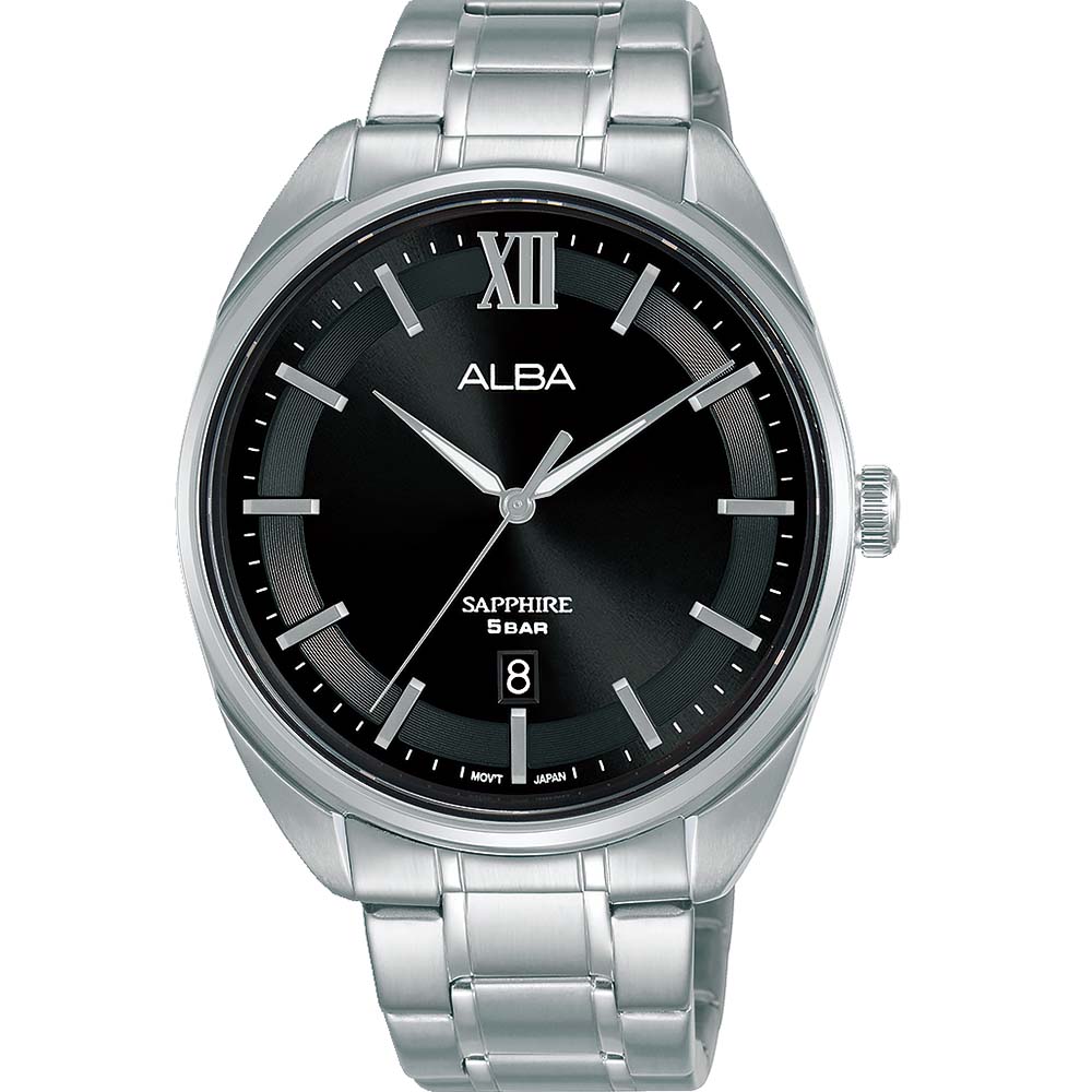 Alba AS9M51X1 Black Dial Stainless Steel Mens Watch